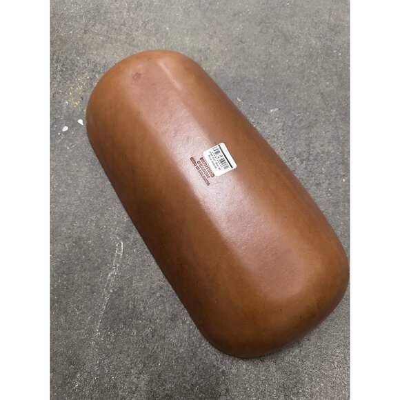 Hunting Season Molded Leather Oversized Oval Bowl in Cognac - Picture 6 of 6